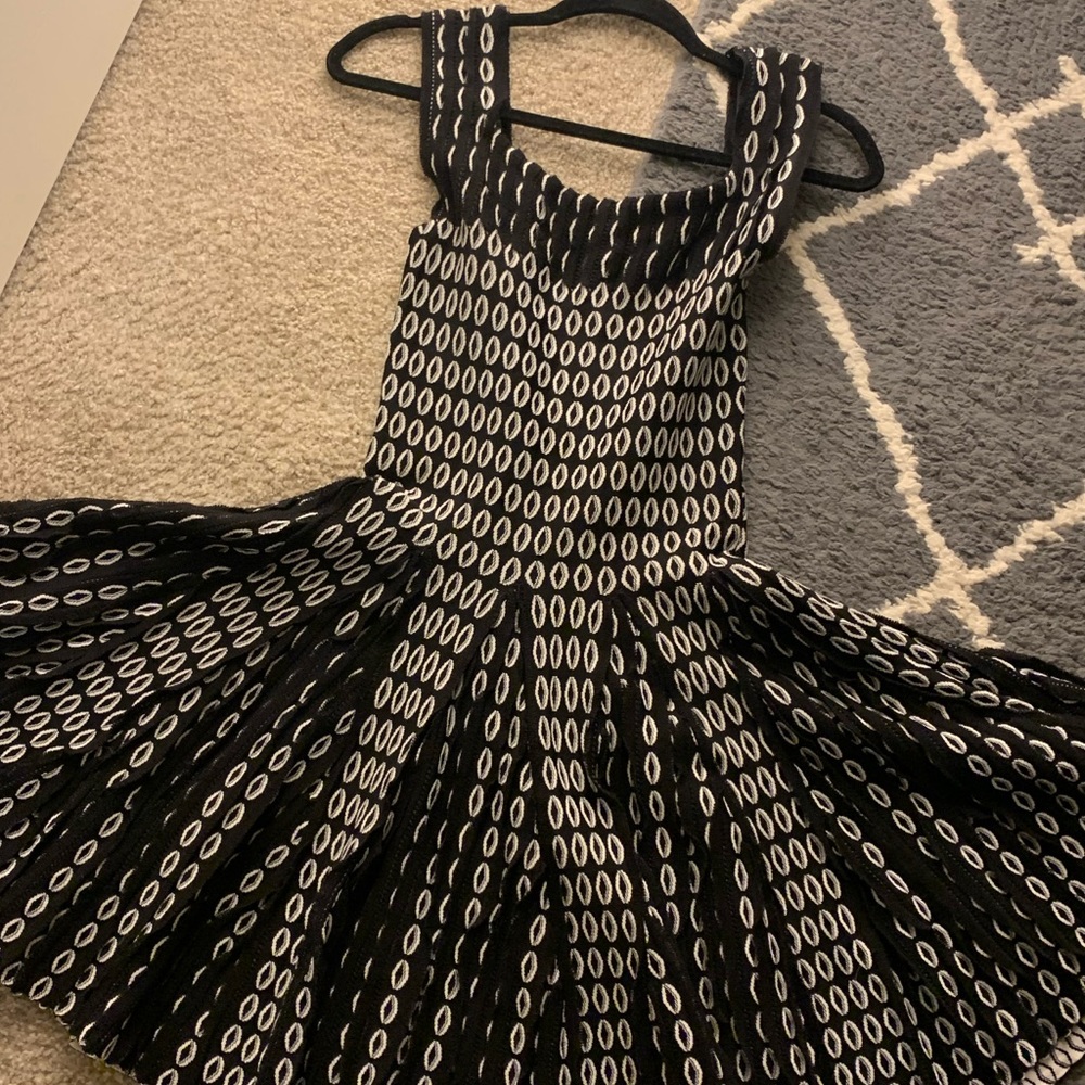 Alaia black and white dress